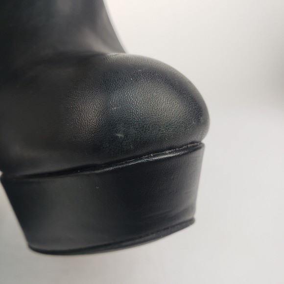 Aldo Women's High Heel Platform Leather Bootie Size 8.5 - Picture 4 of 16
